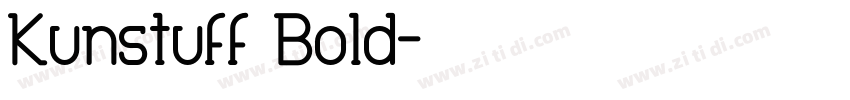 Kunstuff Bold字体转换